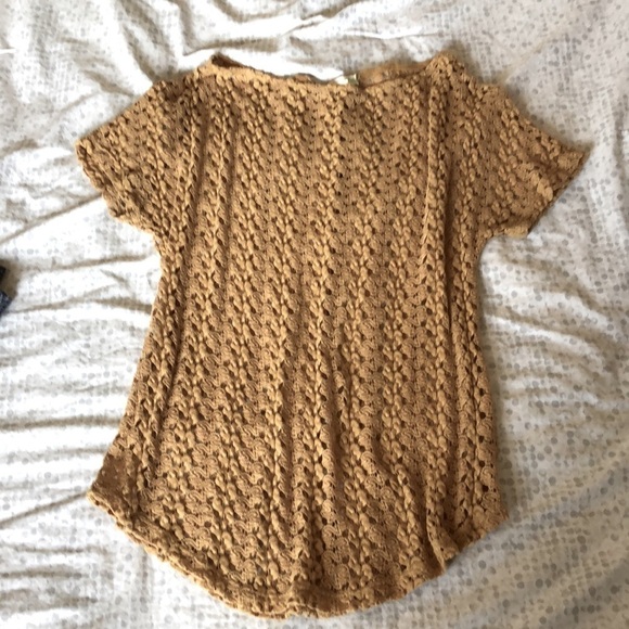URBAN Outfitters/Anthropologie Staring at Stars crochet yellow top! Size medium. - Picture 7 of 7